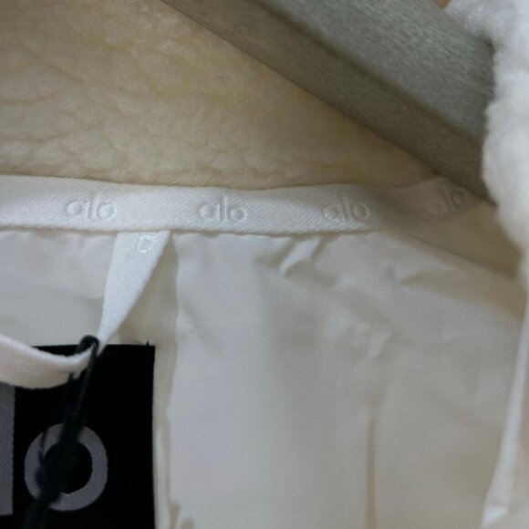 ALO Yoga White Women's Jacket Size L - Picture 8 of 9